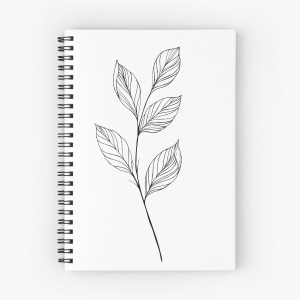 Item preview, beautiful detailed sketch of plant. The idea of ​​a twig tattoo with leaves. detailed sketch of a twig with leaves designed and sold by Sunshine2504.