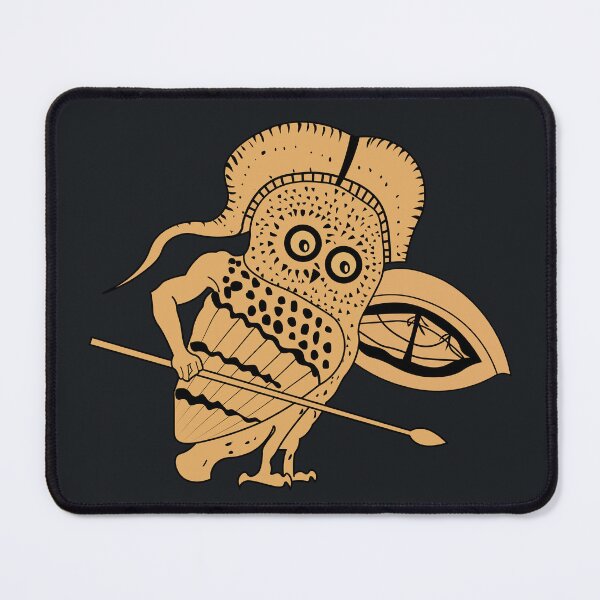 Item preview, Little Owl as a Hoplite warrior designed and sold by archaeologyart.