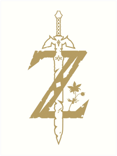 the legend of Zelda logo botw font