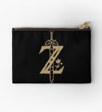 Zelda BOTW Z Gold Logo Initial Zipper Pouch