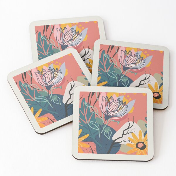 Item preview, Abstract Colourful Flowers 9 designed and sold by simplydesignart.