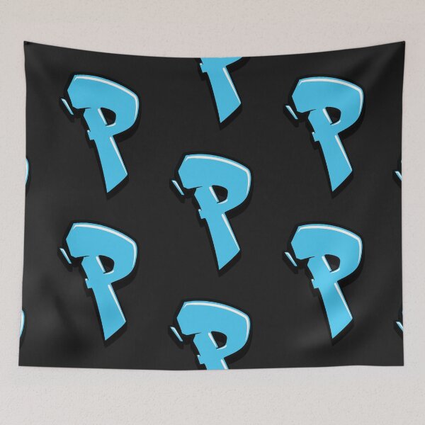Item preview, Graffiti Letter P (Blue) designed and sold by NameGraffiti.