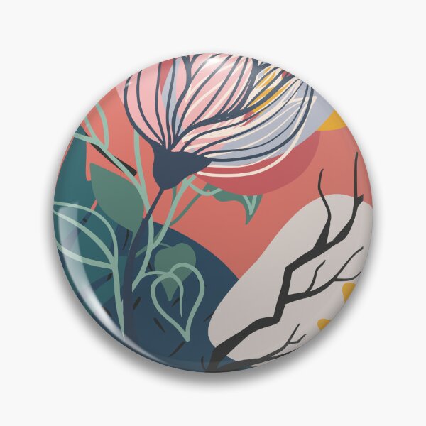 Item preview, Abstract Colourful Flowers 9 designed and sold by simplydesignart.