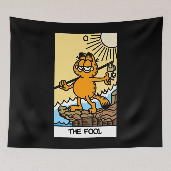 Item preview, the fool tarot card but it's garfield designed and sold by obianoftcianou.