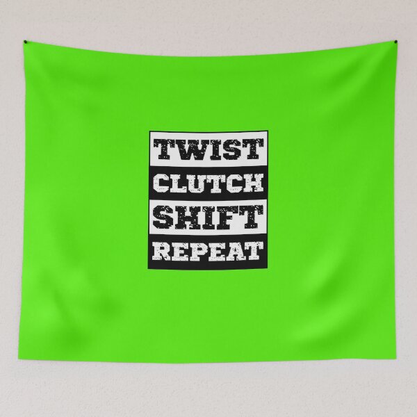 Item preview, Twist Gas Clutch Shift Repeat V1 Sticker designed and sold by MichaeWichert.