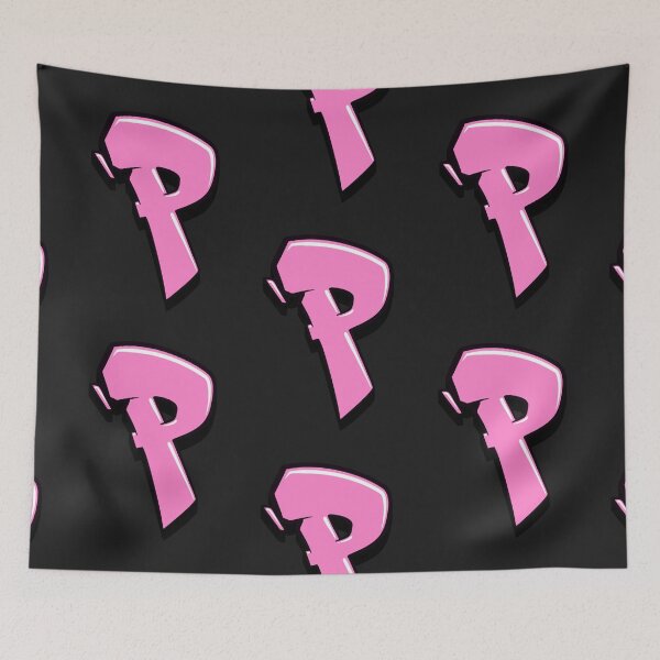 Item preview, Graffiti Letter P (Pink) designed and sold by NameGraffiti.