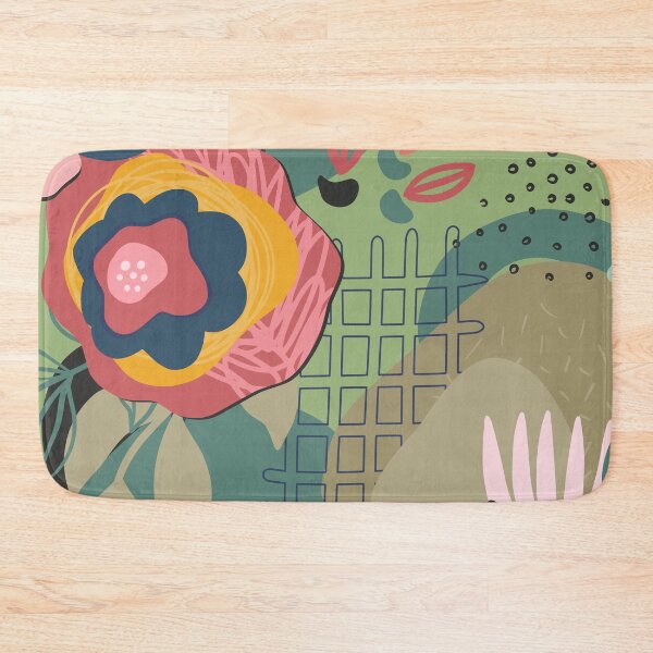 Item preview, Abstract Colourful Flowers 6 designed and sold by simplydesignart.