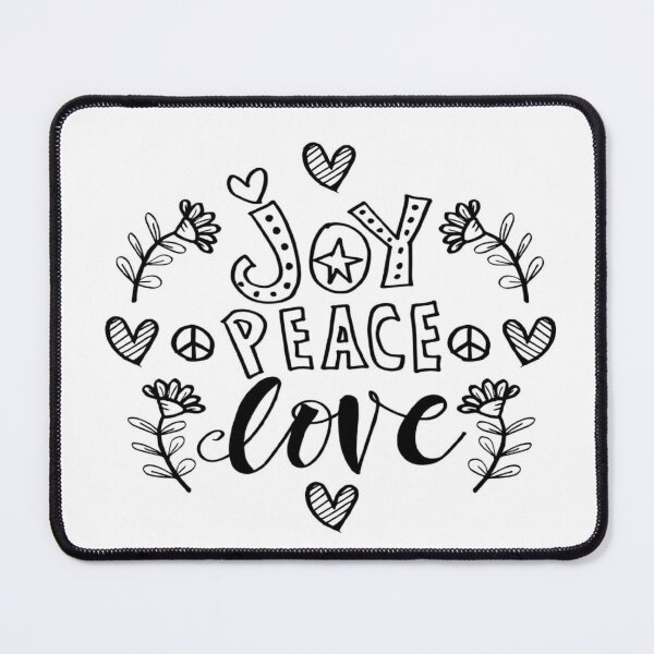 Item preview, Peace Love Joy Black And White designed and sold by bgyg.
