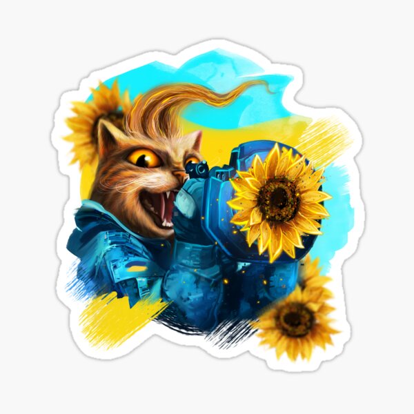 Item preview, Cat Ukrainian Soldier designed and sold by MaryshaArt.