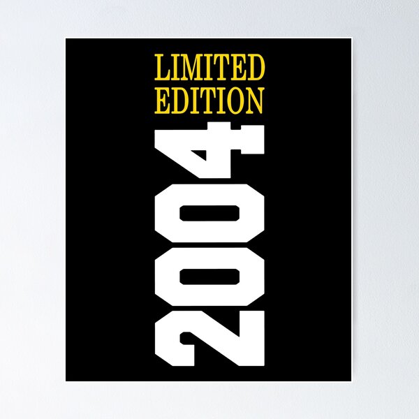 Artikelvorschau, Limited Edition 2004 - 18. Geburtstag - Volljährig entworfen und verkauft von urban-design.
