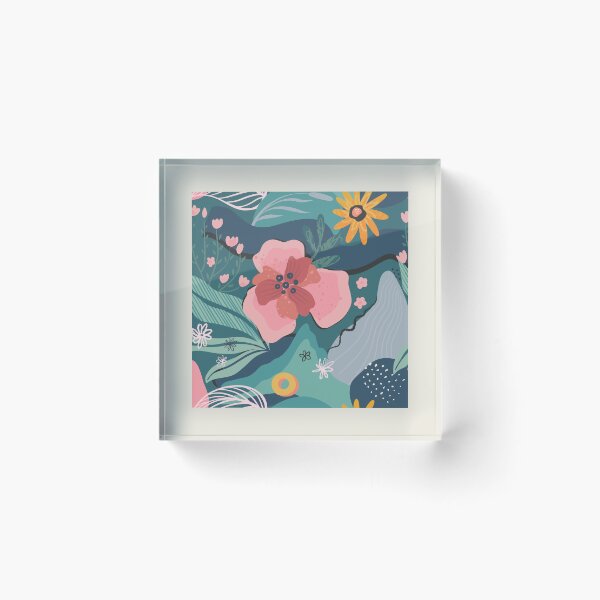 Item preview, Abstract Colourful Flowers 7 designed and sold by simplydesignart.