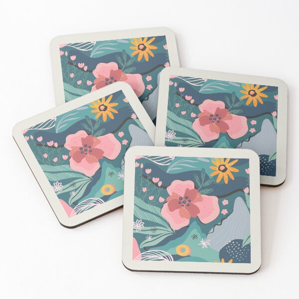 Item preview, Abstract Colourful Flowers 7 designed and sold by simplydesignart.