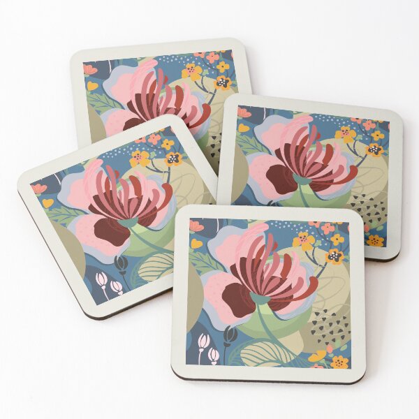 Item preview, Abstract Colourful Flowers 8 designed and sold by simplydesignart.