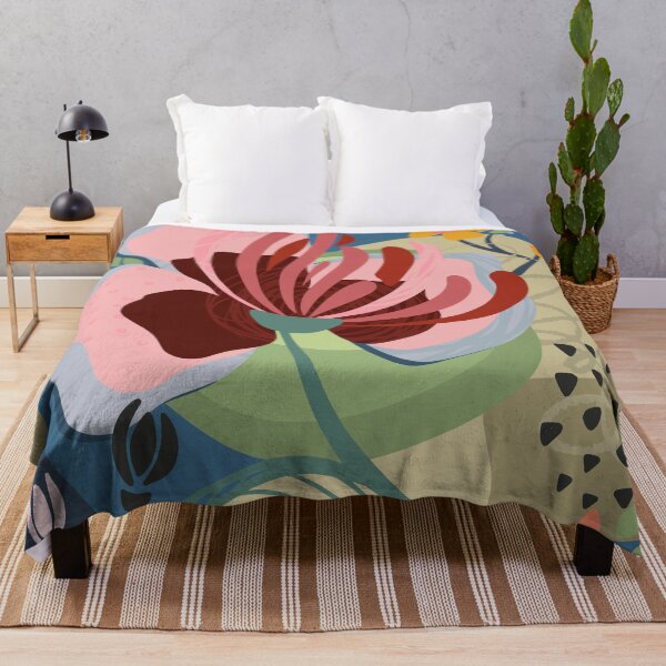 Item preview, Abstract Colourful Flowers 8 designed and sold by simplydesignart.