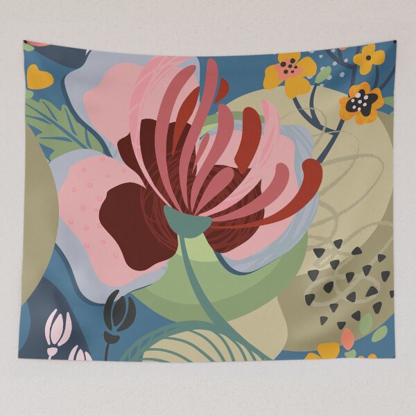 Item preview, Abstract Colourful Flowers 8 designed and sold by simplydesignart.