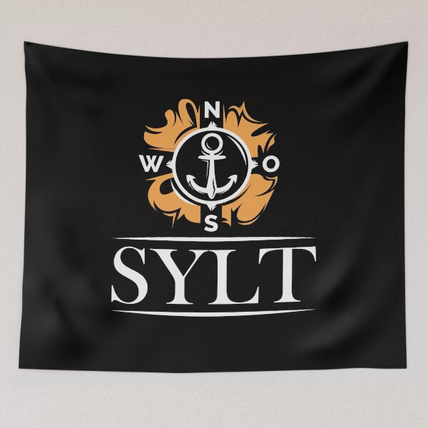 Item preview, Baltic Sea island of Sylt with compass symbol - Sylt logo designed and sold by AndreMi.