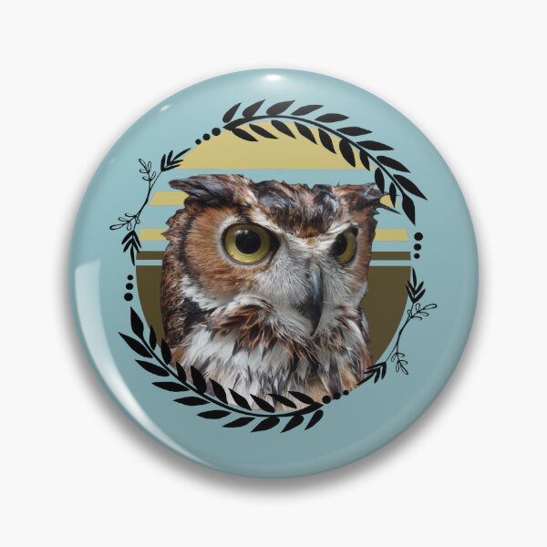 Item preview, Wet Owl with Wreath, Wet Owl Meme, Owl with Books is Gift for Book lover and Birthdays, Winterowl designed and sold by DiensDesign.