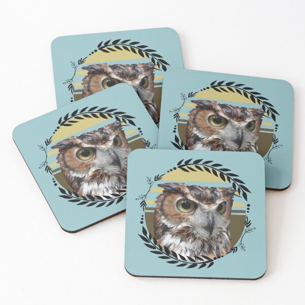 Item preview, Wet Owl with Wreath, Wet Owl Meme, Owl with Books is Gift for Book lover and Birthdays, Winterowl designed and sold by DiensDesign.