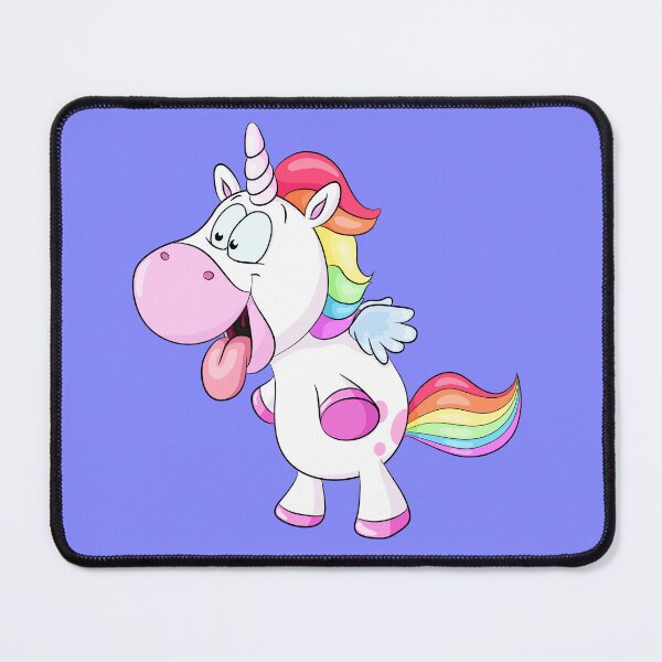 Item preview, Cute unicorn shows his tongue designed and sold by Christine Wulf.
