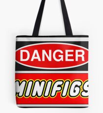 Danger Minifigs Sign Tote Bag