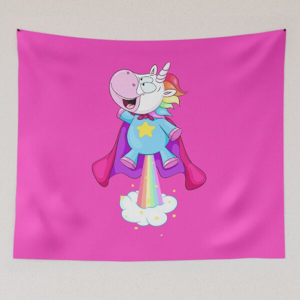 Item preview, Turbocharged unicorn superhero designed and sold by Christine Wulf.