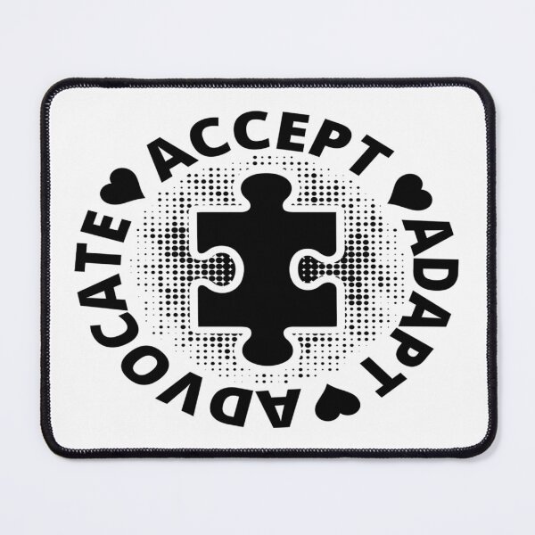 Item preview, Accept Adapt Advocate - Support Autism Awareness designed and sold by davidmurtagh.