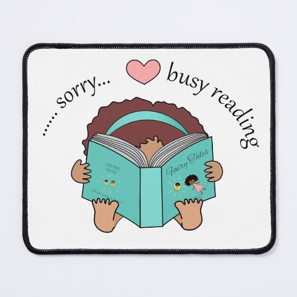 Item preview, Sorry Busy Reading, Book lover, Girl, Teal designed and sold by nutmegfairy.