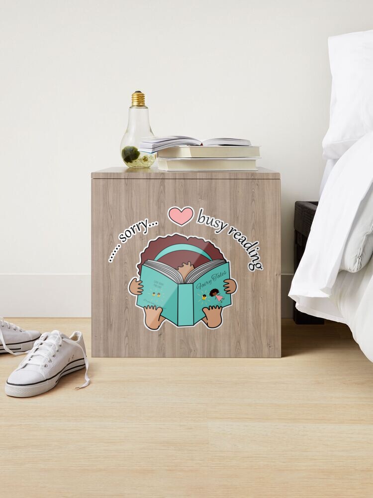 I Can't I'm Busy Reading Cute Book Lover Sticker – The Coin Laundry Print  Shop