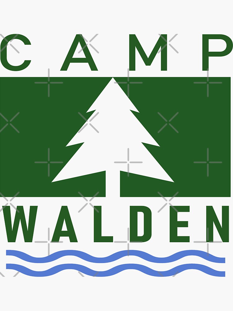 "Camp Walden" Sticker by barrelroll909 Redbubble
