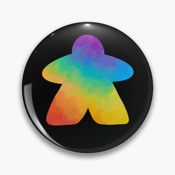 Item preview, Rainbow Board Game Meeple  designed and sold by ColourMeFun.