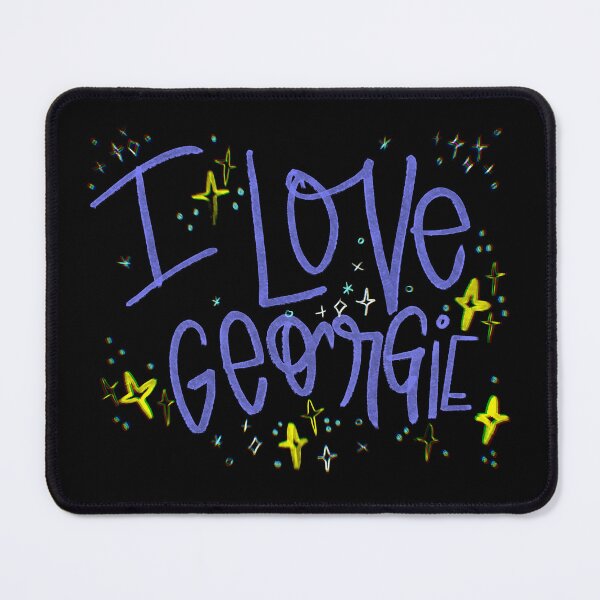 Item preview, I LOVE GEORGIE CUSTOM NAME PURPLE designed and sold by GIVENGRACE.ART.