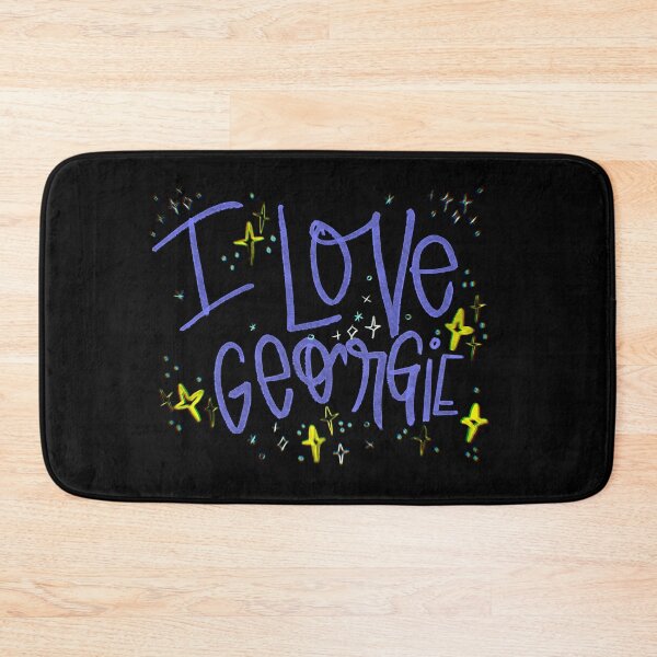 Item preview, I LOVE GEORGIE CUSTOM NAME PURPLE designed and sold by GIVENGRACE.ART.