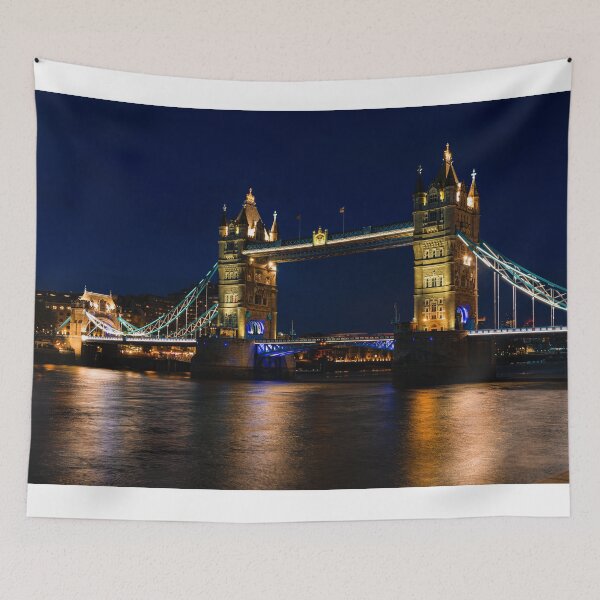 Item preview, Illuminated Tower Bridge over the River Thames at Dusk designed and sold by dvlcom.