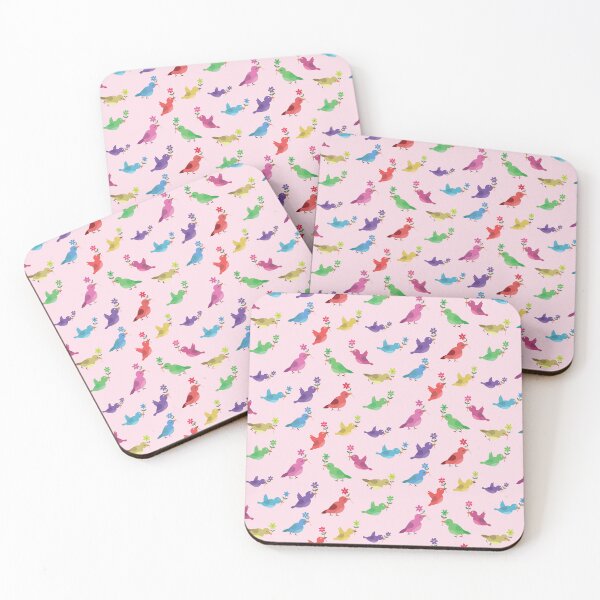 Item preview, Little colorful  birds carrying flowers pattern  designed and sold by Yasminepatterns .