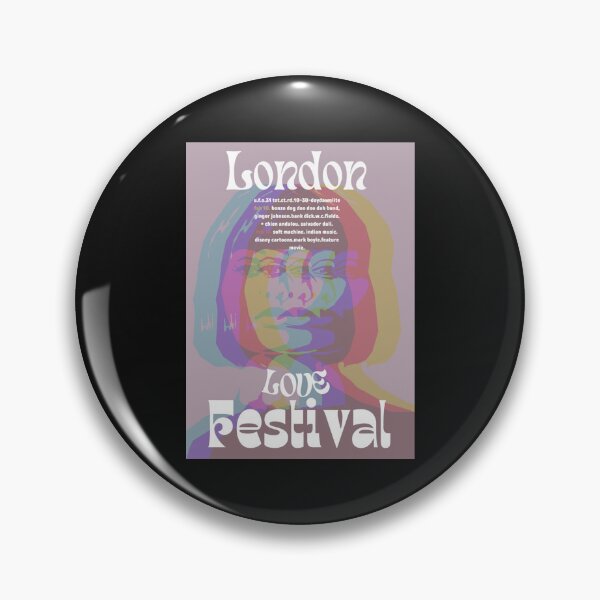 Artikelvorschau, Affiche du London Love Festival des années 1960 MUSIQUE rétro psychédélique Impression rigide entworfen und verkauft von LouisMarshall01.