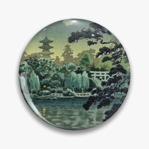 Item preview, Japanese evening lake designed and sold by JapanHeavenArt.