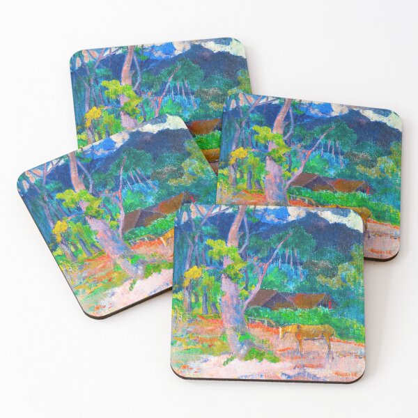 Item preview, HD PAUL GAUGUIN - Landscape with a Horse (1899) designed and sold by Go Logo Designs.