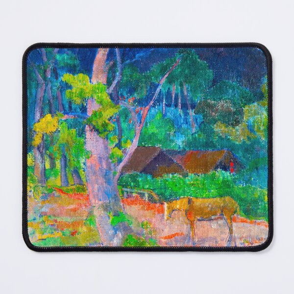 Item preview, HD PAUL GAUGUIN - Landscape with a Horse (1899) designed and sold by Go Logo Designs.