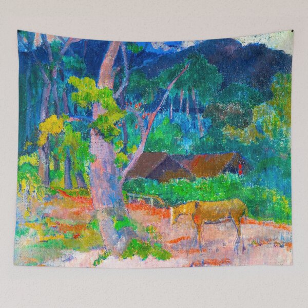Item preview, HD PAUL GAUGUIN - Landscape with a Horse (1899) designed and sold by Go Logo Designs.
