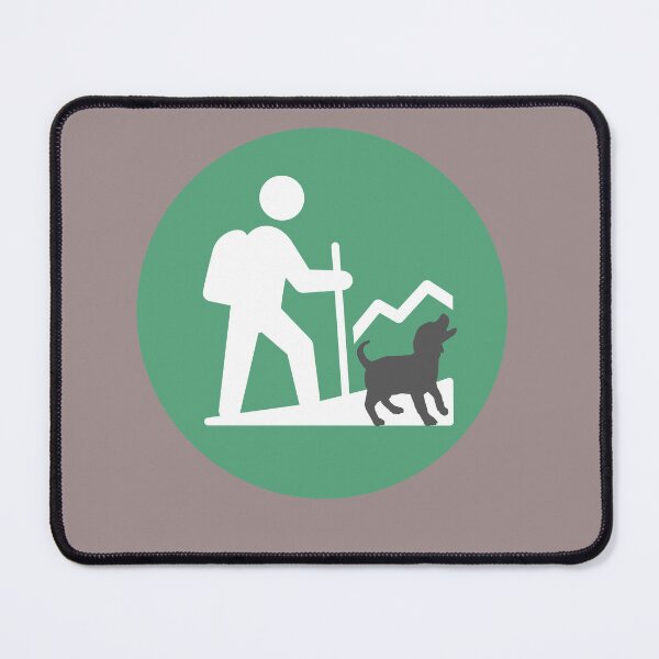 Item preview, Hiking with my puppy so wave. Happiness is walking with my puppy. Happy dog hiking design. designed and sold by Doggymadness.