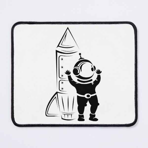 Item preview, funny astronaut with rocket - astronaut comic designed and sold by AndreMi.