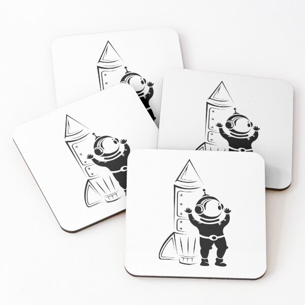Item preview, funny astronaut with rocket - astronaut comic designed and sold by AndreMi.