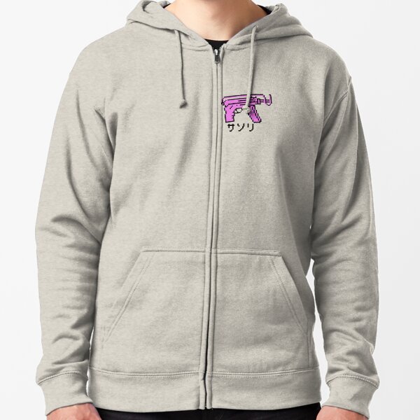 Pink scorpion Zipped Hoodie