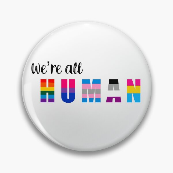 Item preview, We're All Human designed and sold by ColourMeFun.
