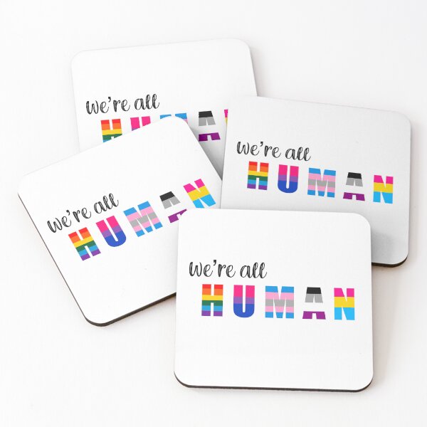 Item preview, We're All Human designed and sold by ColourMeFun.