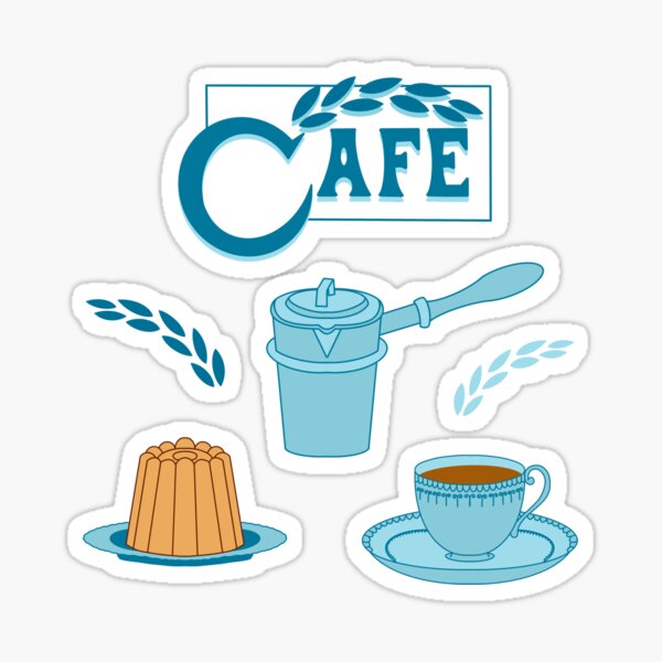 Cafe Stickers Sticker