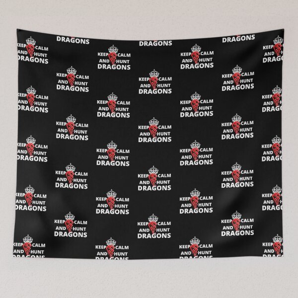 Item preview, Keep Calm And Hunt Dragons designed and sold by Onewivnacher.