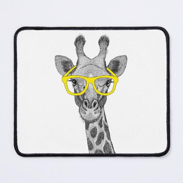 Item preview, Funny Giraffe with Yellow Glasses designed and sold by dass-art.