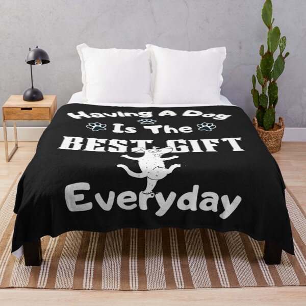 Item preview, Avoir un chien est le meilleur cadeau de tous les jours - Texte blanc designed and sold by LouisMarshall01.