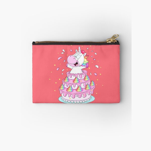 Item preview, Cute unicorn jumping out of cake designed and sold by Christine Wulf.